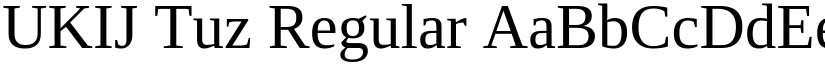 UKIJ Tuz Regular font