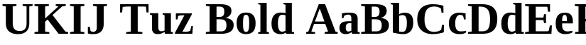 UKIJ Tuz Bold font
