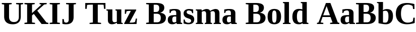 UKIJ Tuz Basma Bold font
