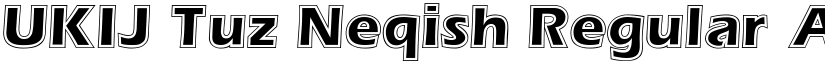 UKIJ Tuz Neqish Regular font