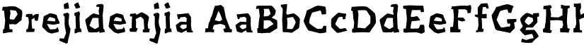 Prejidenjia font