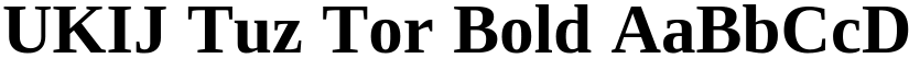 UKIJ Tuz Tor Bold font