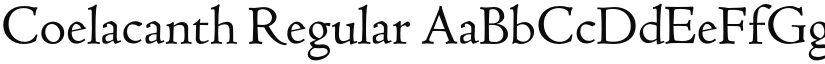 Coelacanth Regular font