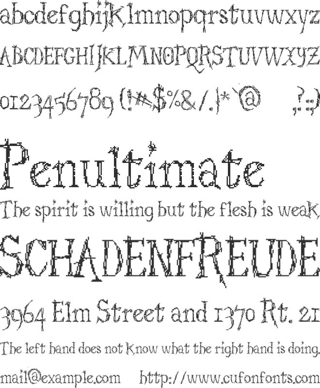 Struct Destruct Serif font preview