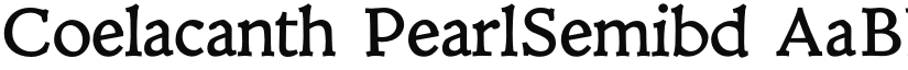Coelacanth PearlSemibd font