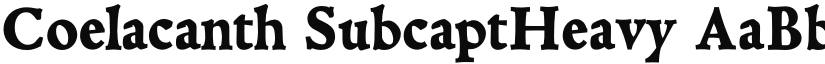Coelacanth SubcaptHeavy font