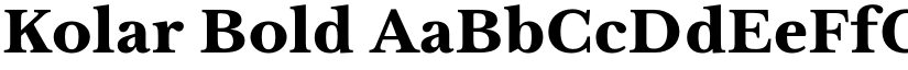 Kolar Bold font