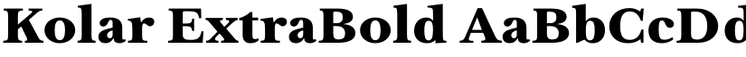 Kolar ExtraBold font