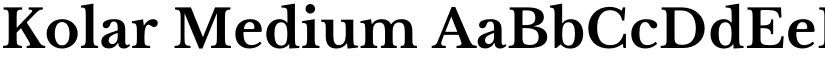 Kolar Medium font