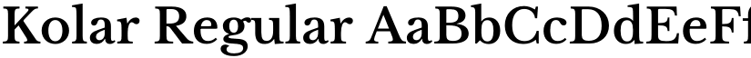 Kolar Regular font