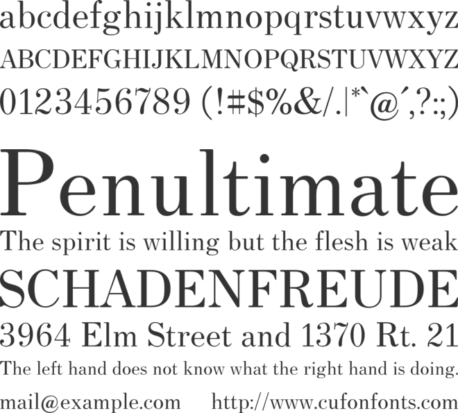 HK Venetian font preview