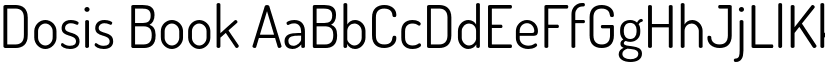 Dosis Book font