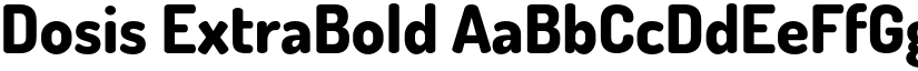 Dosis ExtraBold font