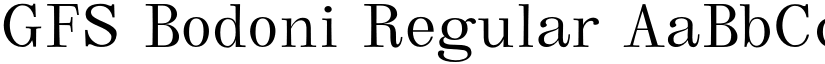 GFS Bodoni Regular font