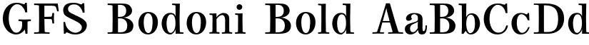 GFS Bodoni Bold font