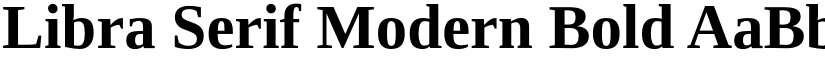 Libra Serif Modern Bold font