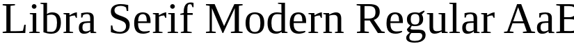 Libra Serif Modern Regular font