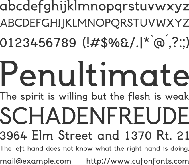 Laverick font preview