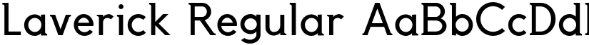 Laverick Regular font