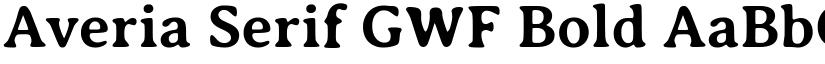 Averia Serif GWF Bold font