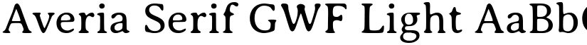 Averia Serif GWF Light font