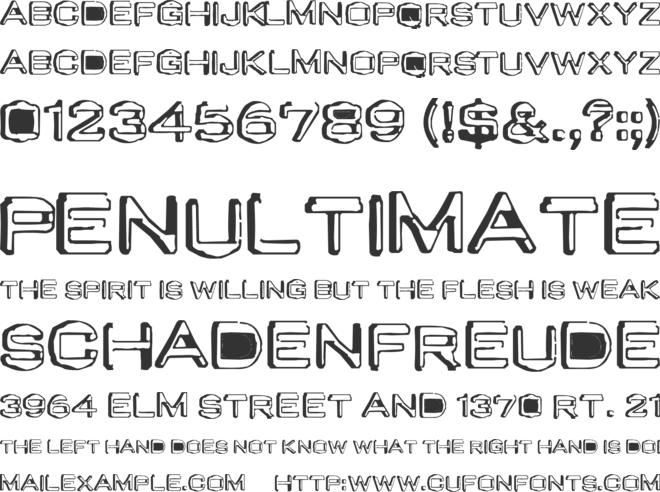 Valu Old Caps font preview