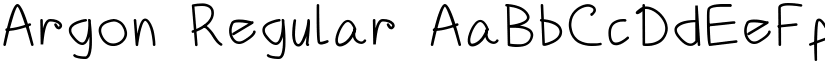 Argon Regular font