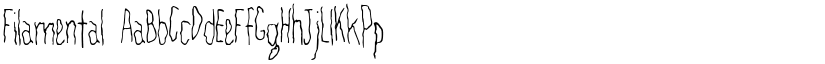 Filamental font