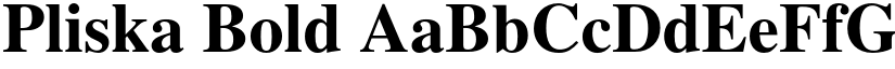 Pliska Bold font
