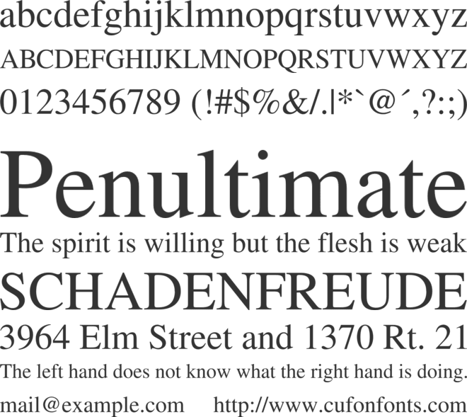 Pliska font preview
