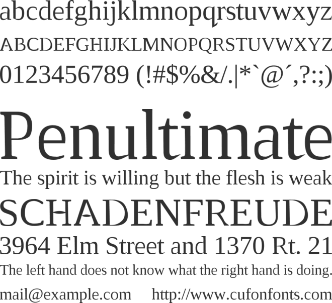 Thrums Serif font preview