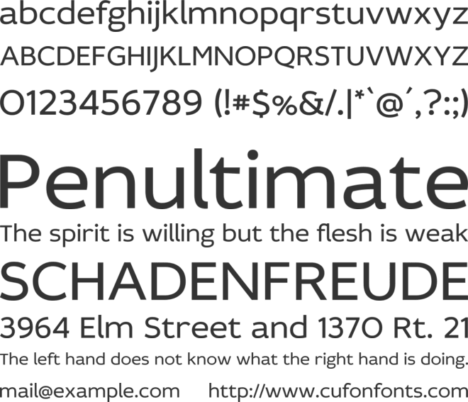 Idealist Sans font preview