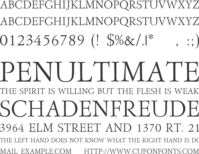 GFS Garaldus font preview