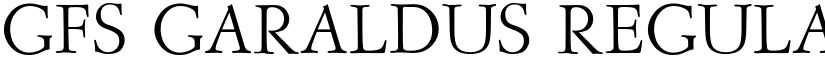 GFS Garaldus Regular font