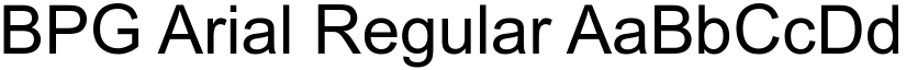 BPG Arial Regular font
