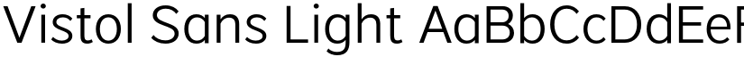 Vistol Sans Light font