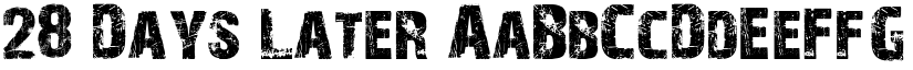 28 Days Later font