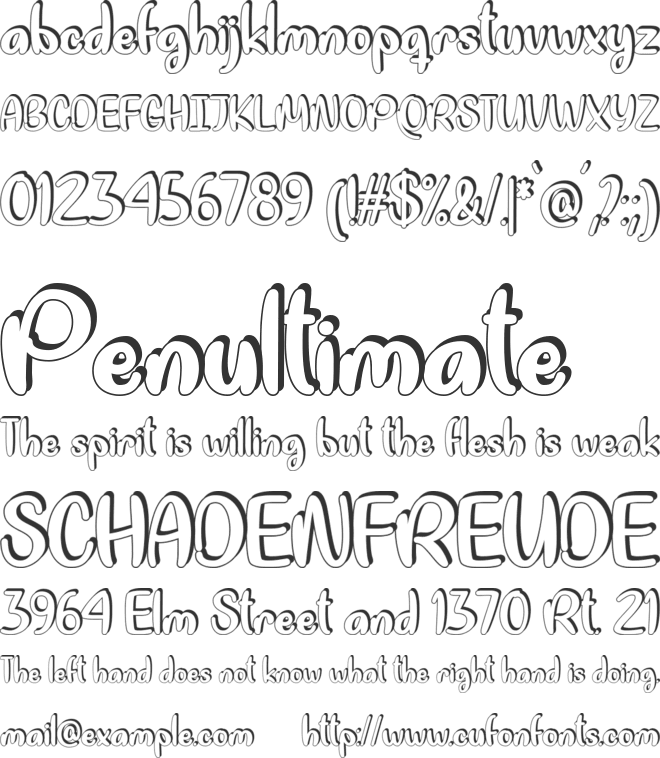 Quite Colorful font preview