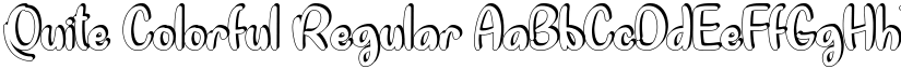 Quite Colorful Regular font