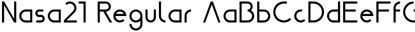 Nasa21 Regular font