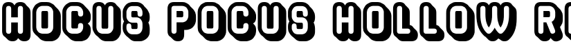 Hocus Pocus Hollow Regular font