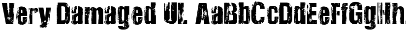 Very Damaged UL font