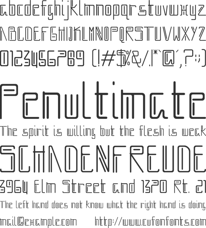 MOBOTO font preview