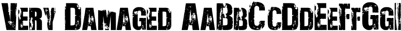 Very Damaged font download