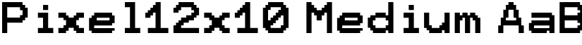 Pixel12x10 Medium font
