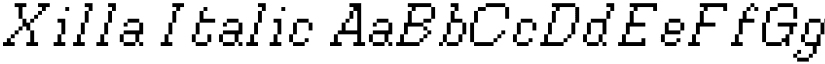 Xilla Italic font