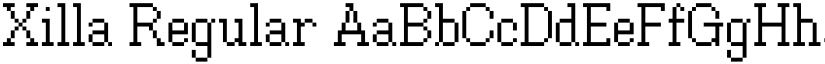 Xilla Regular font