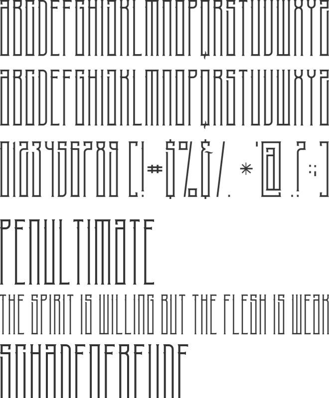 NoiseStorm font preview