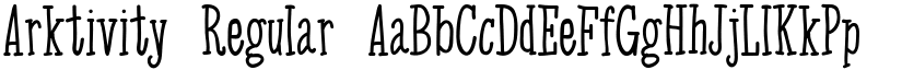 Arktivity Regular font