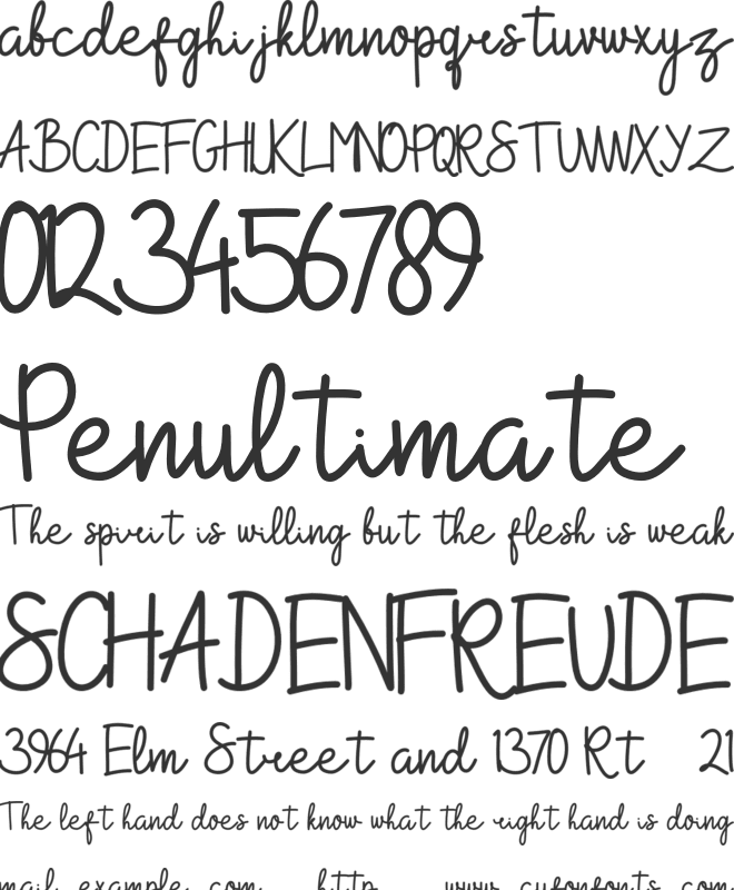 Shakila Yasmin font preview